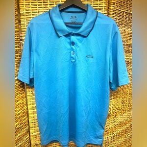 Oakley- Mens Sport Shirt- Size: XLarge, Blue, Regular Fit, Pre-Owned
